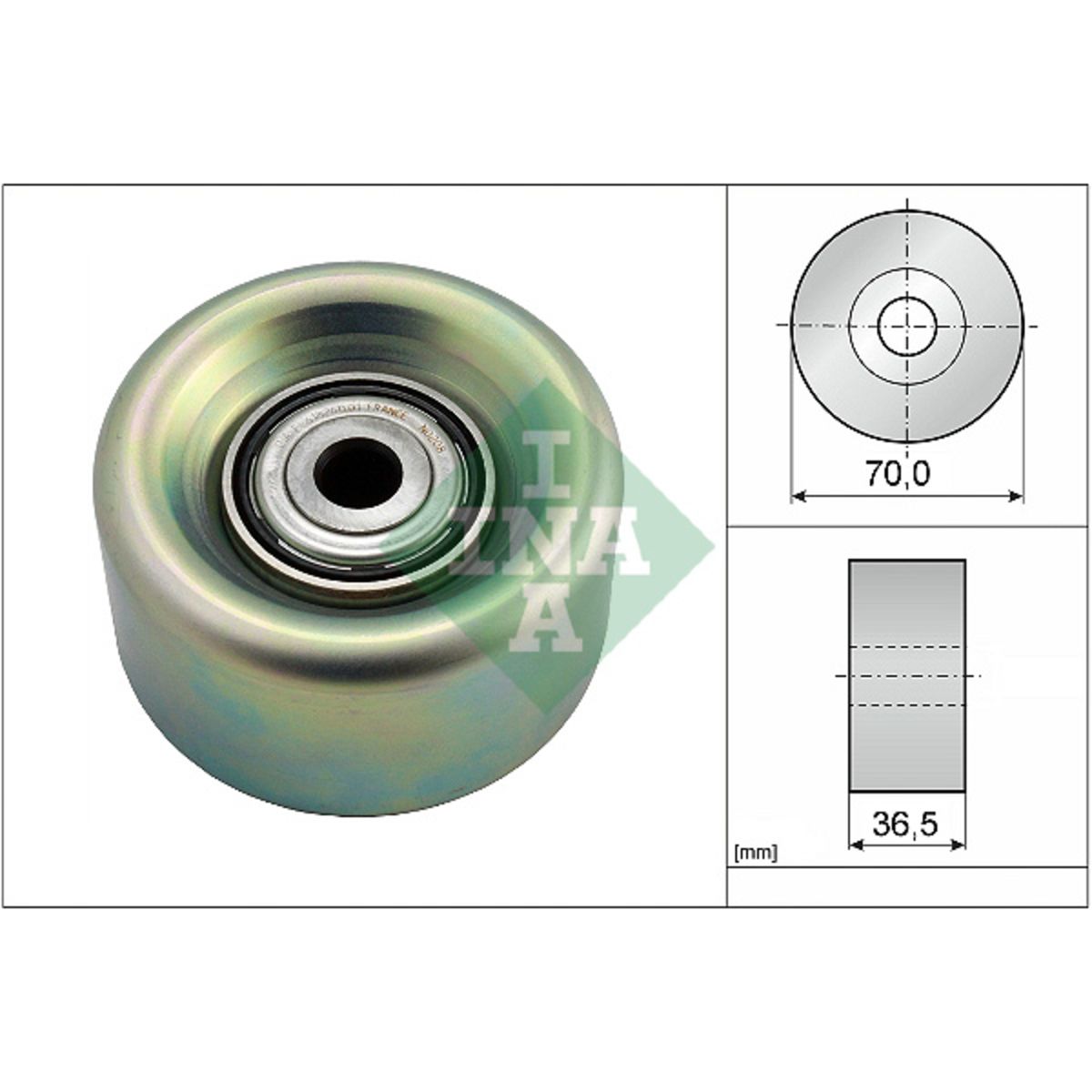 Umlenk-/Führungsrolle, Keilrippenriemen Schaeffler INA 532 0780 10 für ...