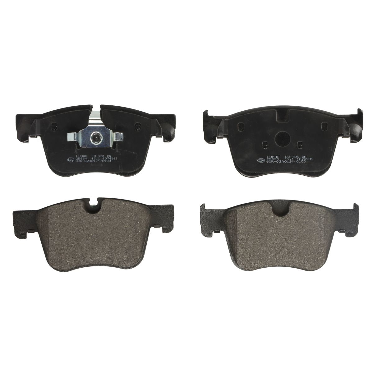 Bremsbelagsatz, Scheibenbremse BRECK 25833 00 701 00