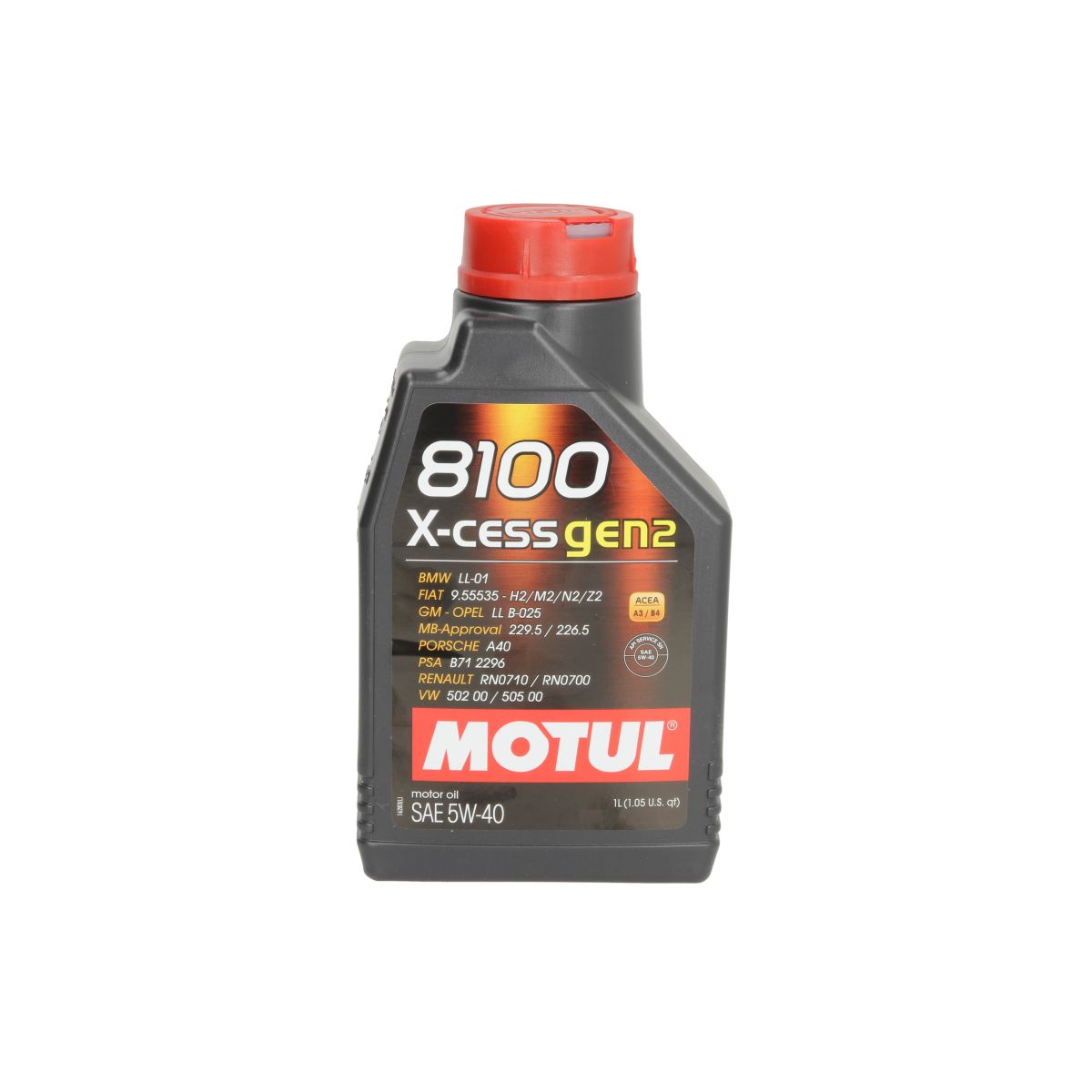 Motoröl MOTUL 8100 X-Cess GEN2 5W40 1L | motointegrator