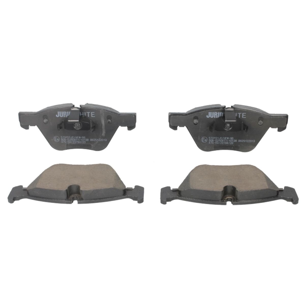 Bremsbelagsatz JURID WHITE 573151JC, Vorne, Keramik