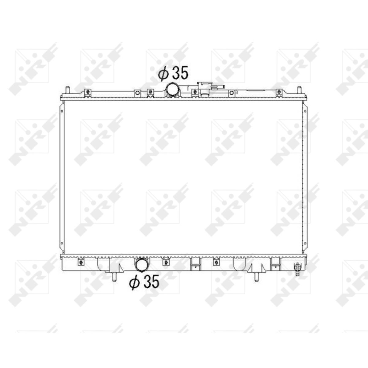Nrf Radiateur, Refroidissement Moteur 53792