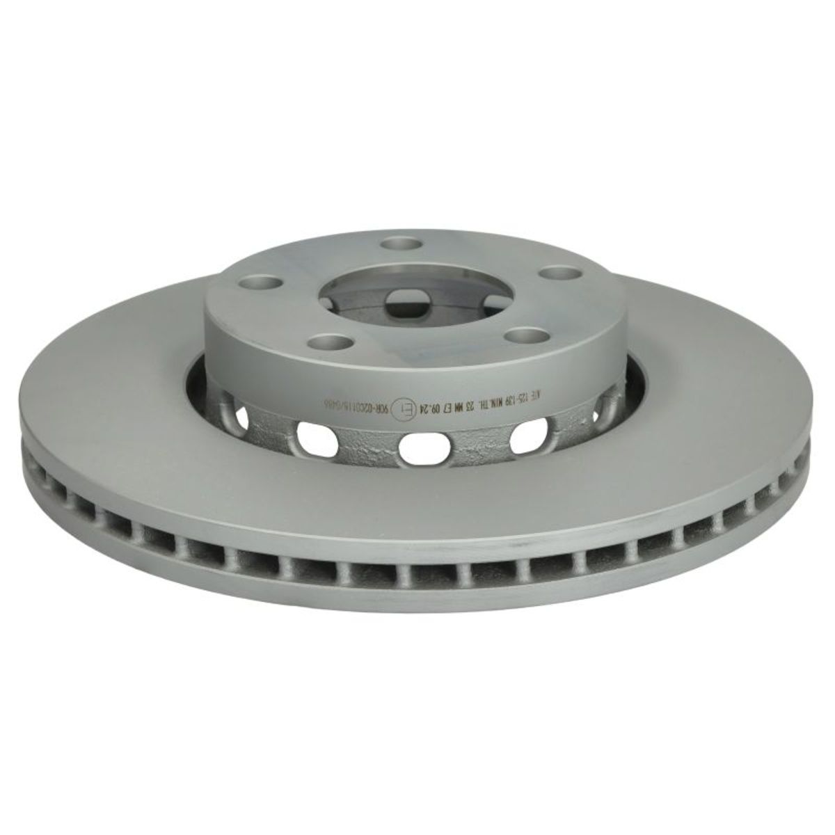 Disco freno ATE 24.0125-0139.1 anteriore, ventilato, altamente carbonizzato, 1 Pezzo