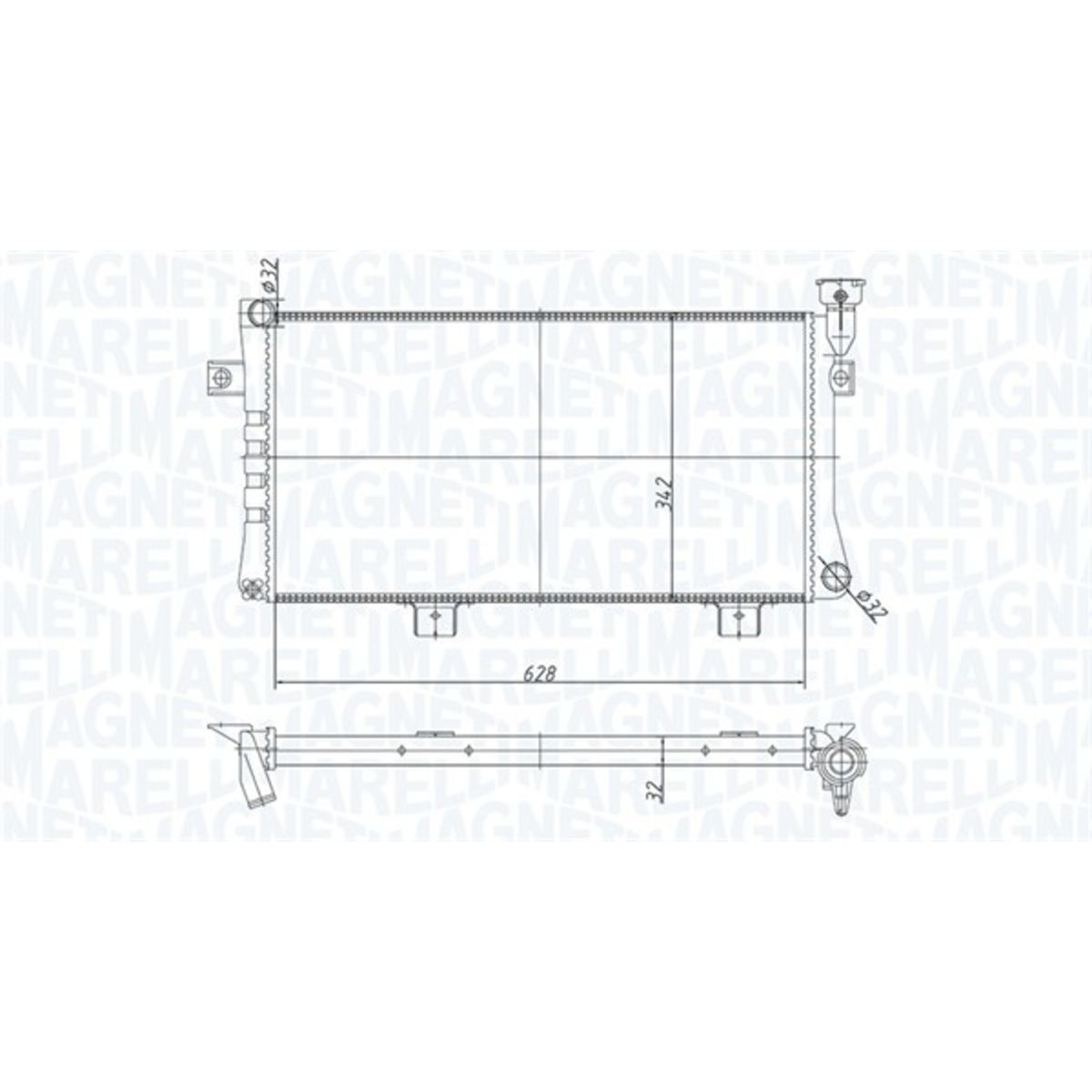 Magneti Marelli Radiator, Motorkoeling 350213180600