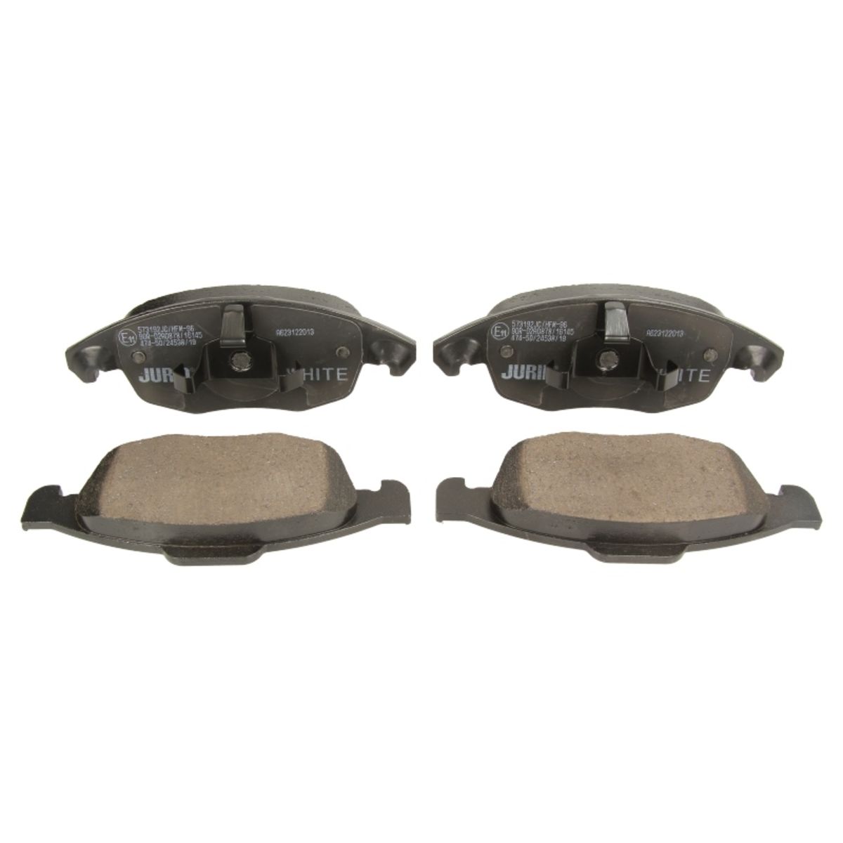 Bremsbelagsatz (Keramik), Scheibenbremse JURID WHITE Ceramic 573192JC