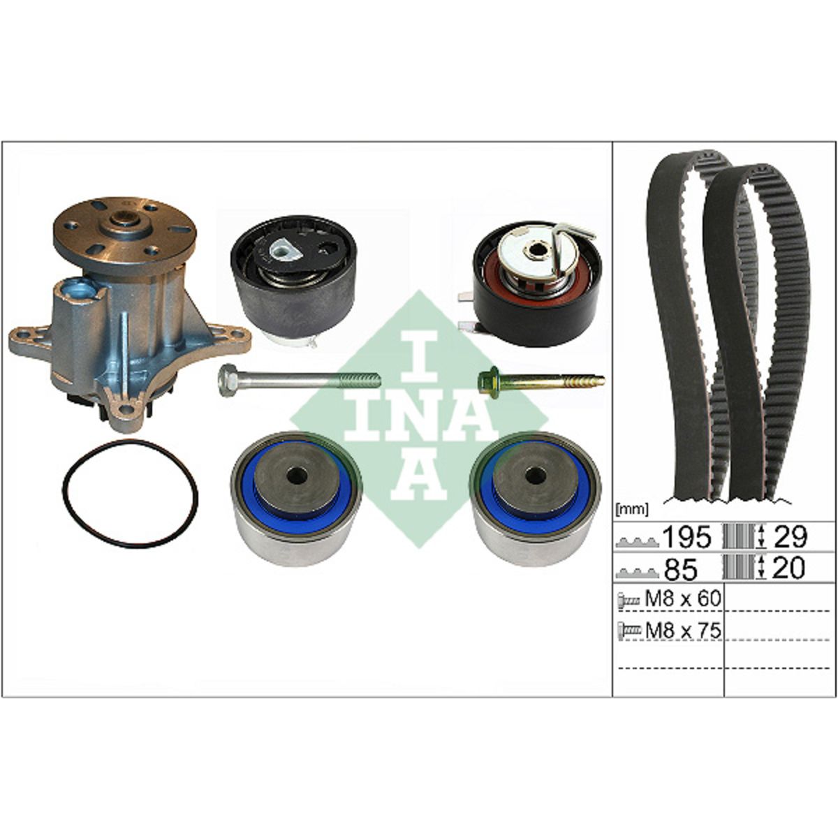 Image of Waterpomp + distributieriem set PowerGrip®