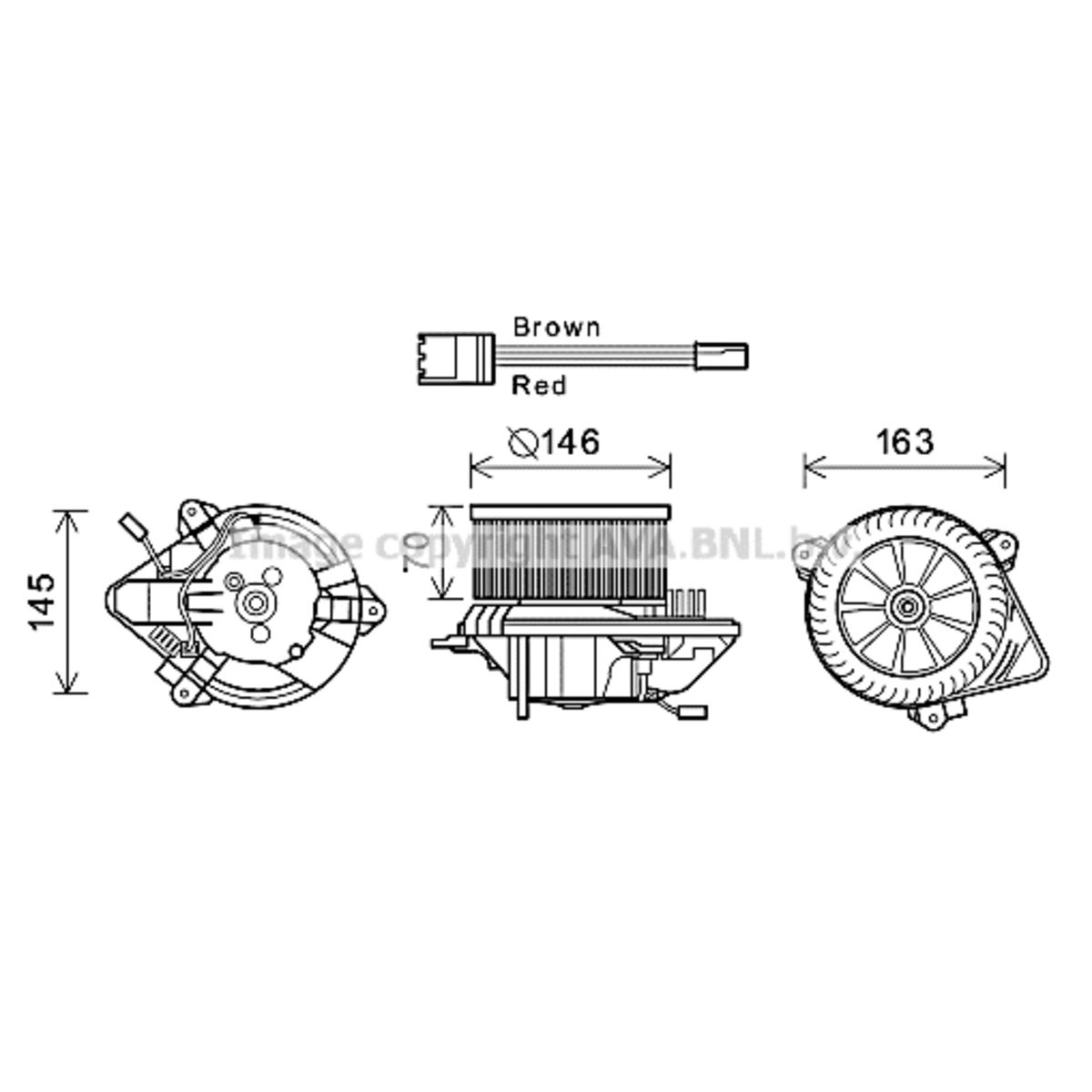 Image of Elektromotor, interieurventilator
