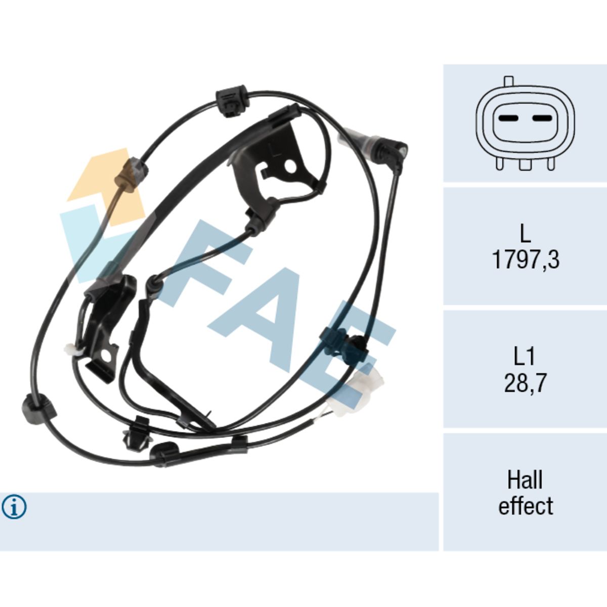 Sensor, Raddrehzahl FAE 78752