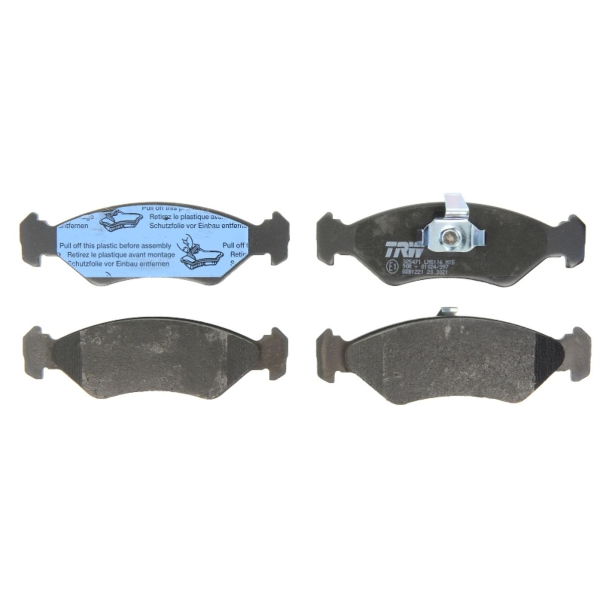 Bremsbelagsatz TRW GDB1221, Vorne