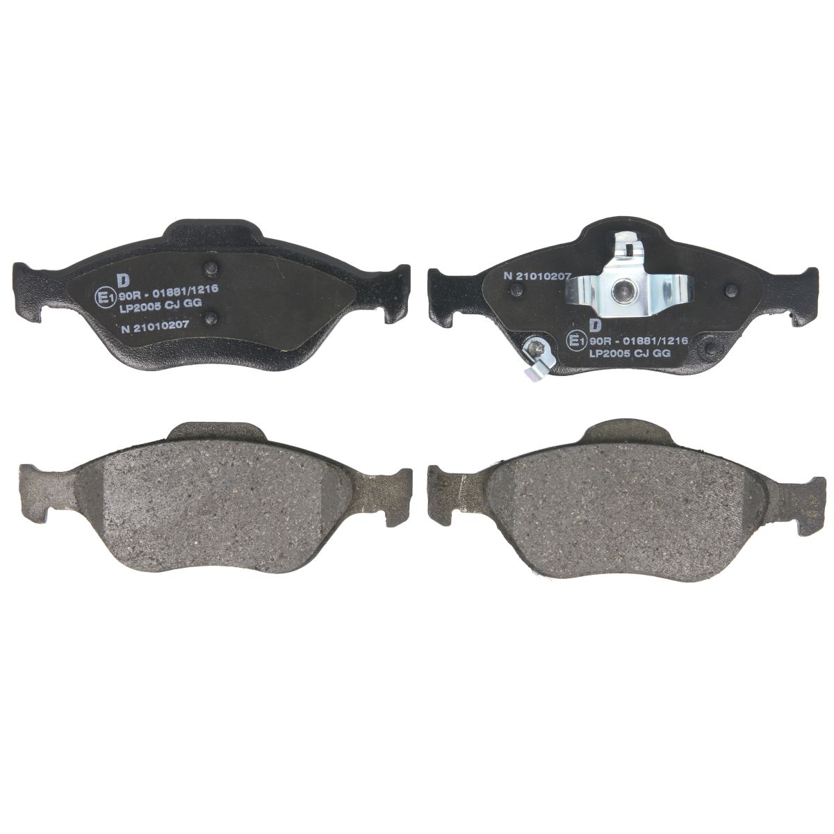 Set di pastiglie freno DELPHI LP2005, anteriore