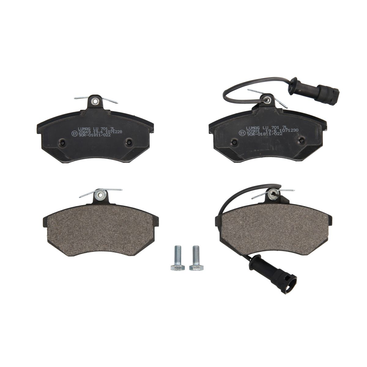 Bremsbelagsatz, Scheibenbremse BRECK 20669 10 701 10