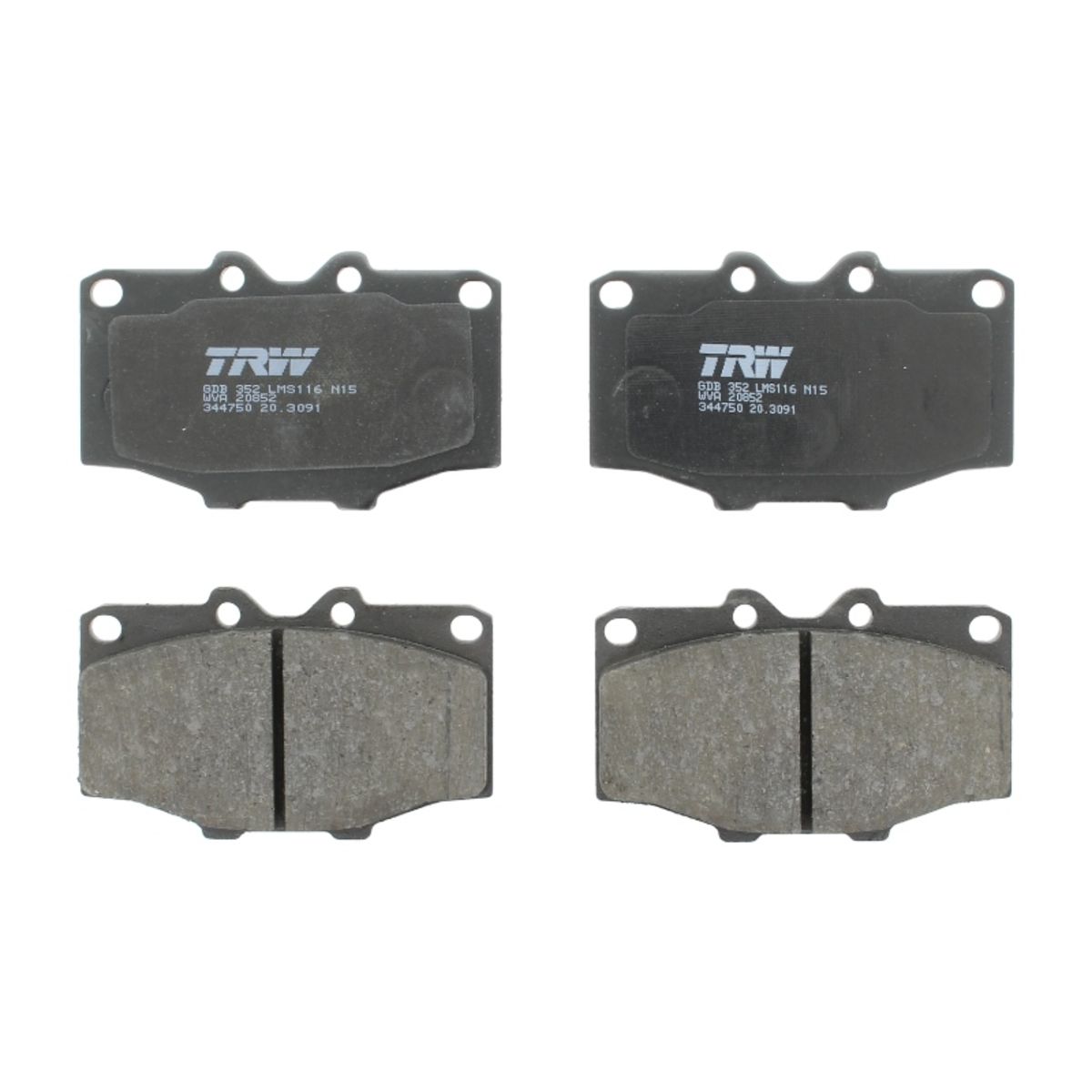 Trw Bremsbelagsatz Vorne Gdb352