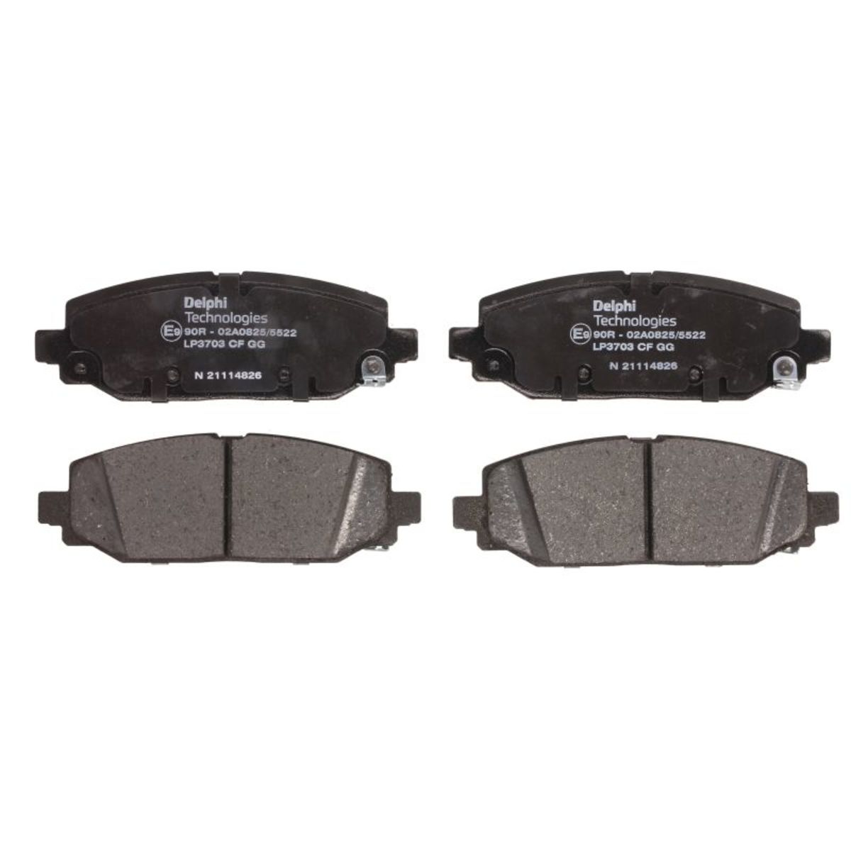 Bremsbelagsatz DELPHI LP3703, Hinten