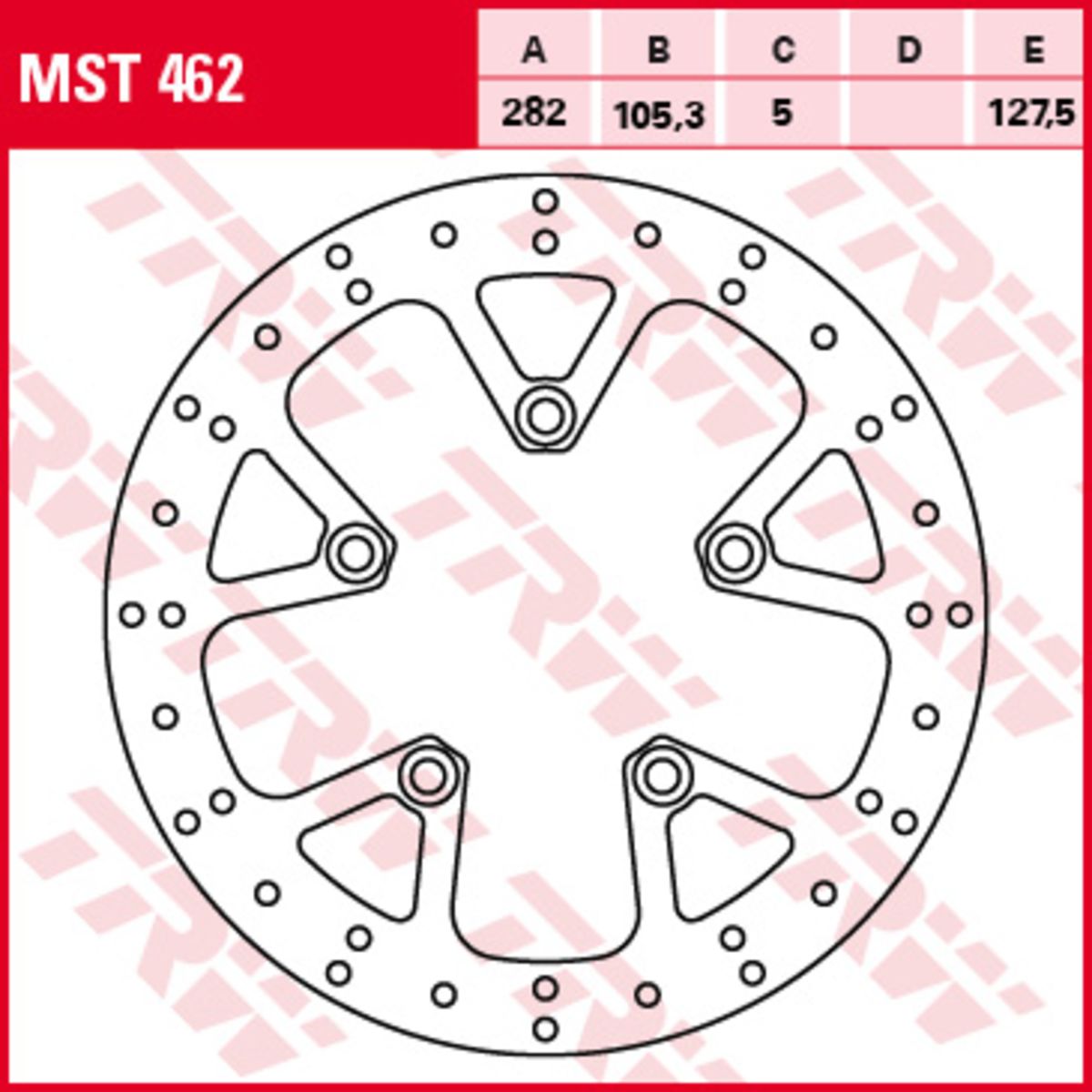 Bremsscheibe TRW MST462, 1 Stück