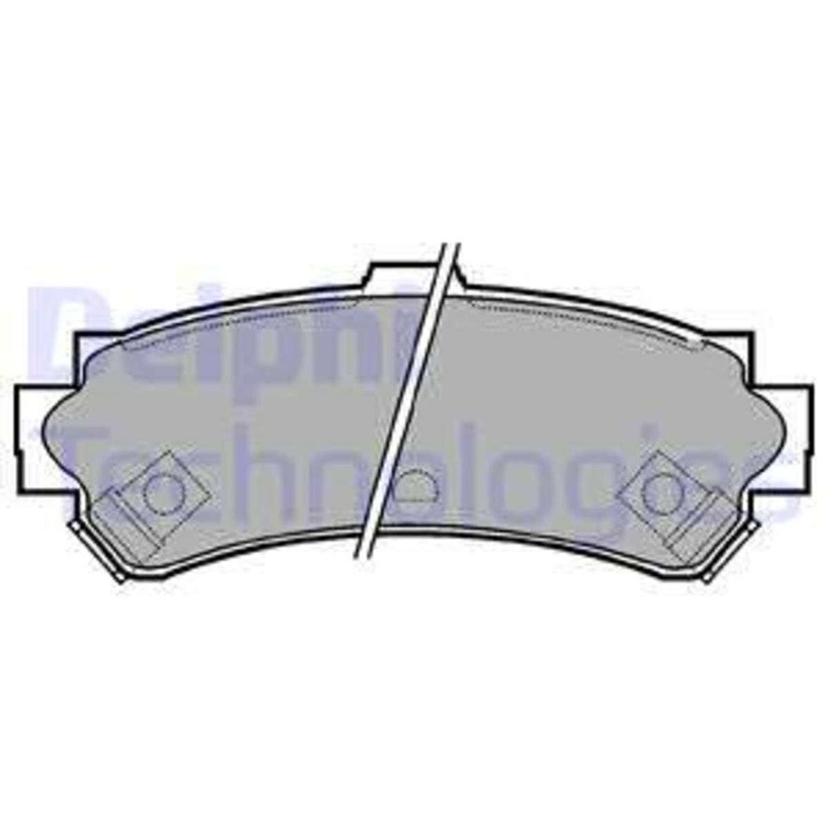 Bremsbelagsatz, Scheibenbremse DELPHI LP1012