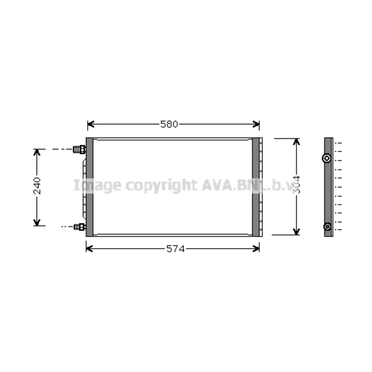 Image of Condensator, airconditioning   AVA