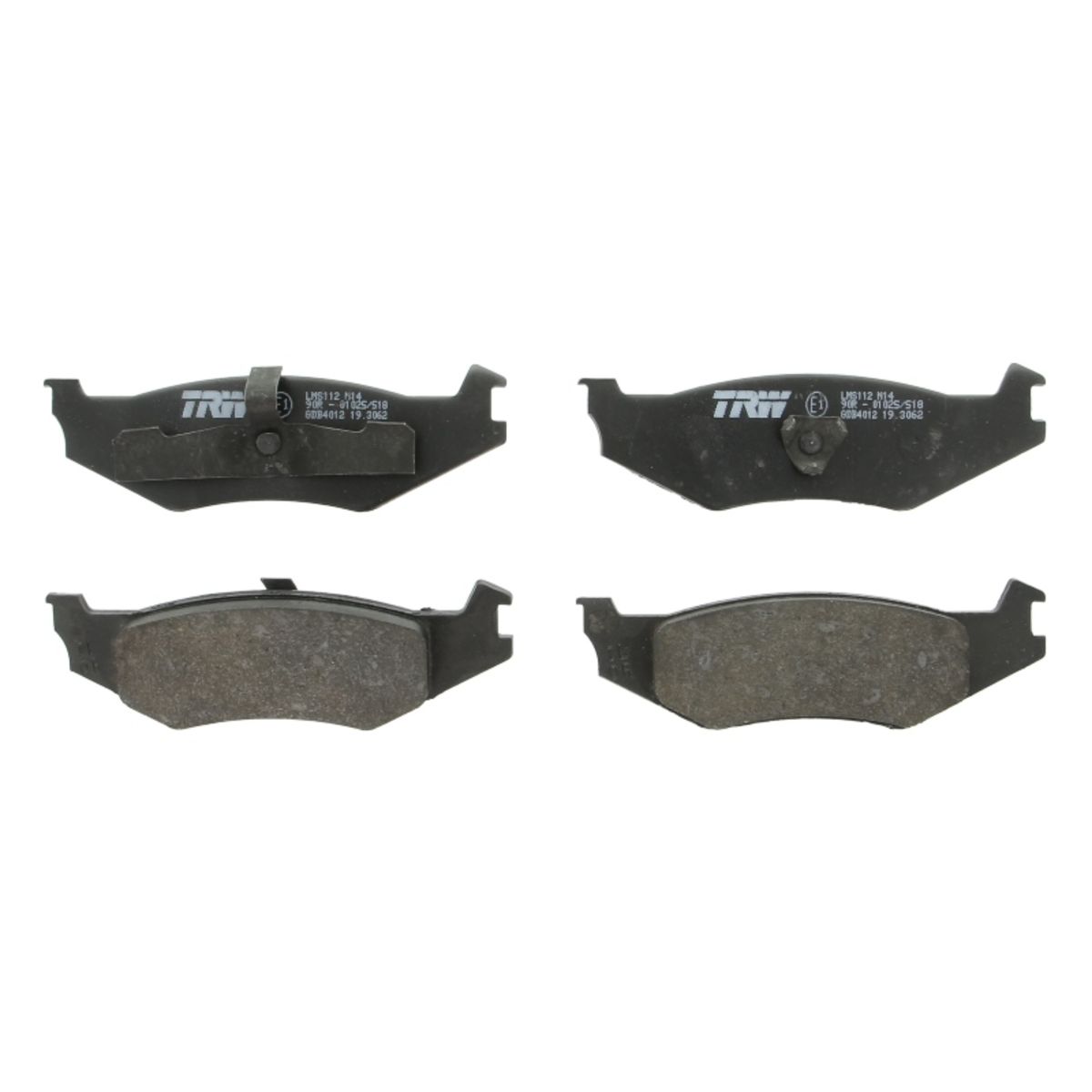 Bremsbelagsatz TRW GDB4012, Hinten