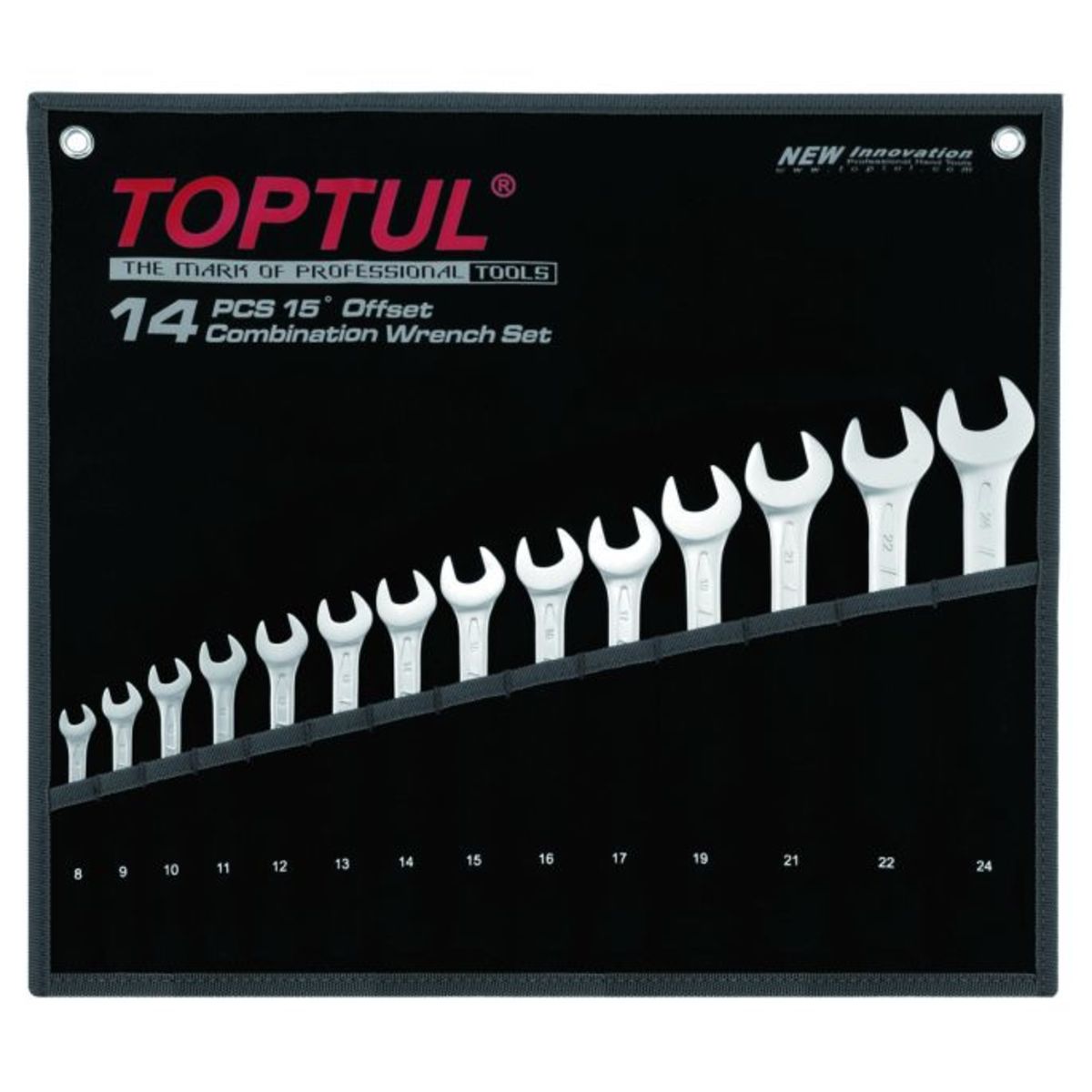 Toptul Maul-Ringschlüsselsatz Gpab1404