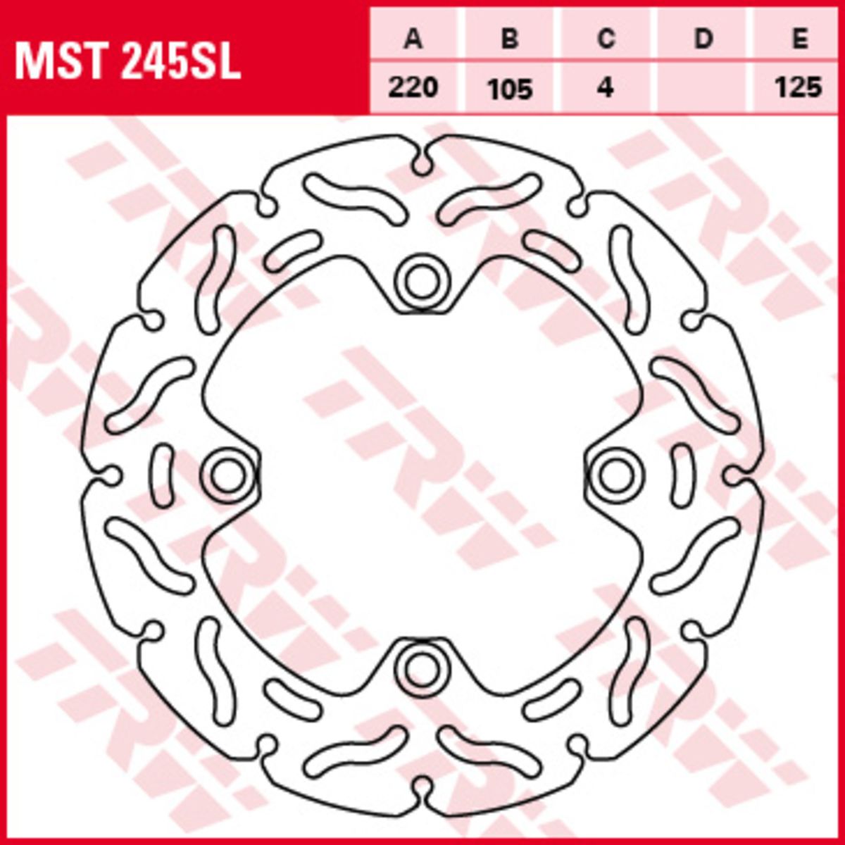 Disco freno TRW MOTO MST245SL