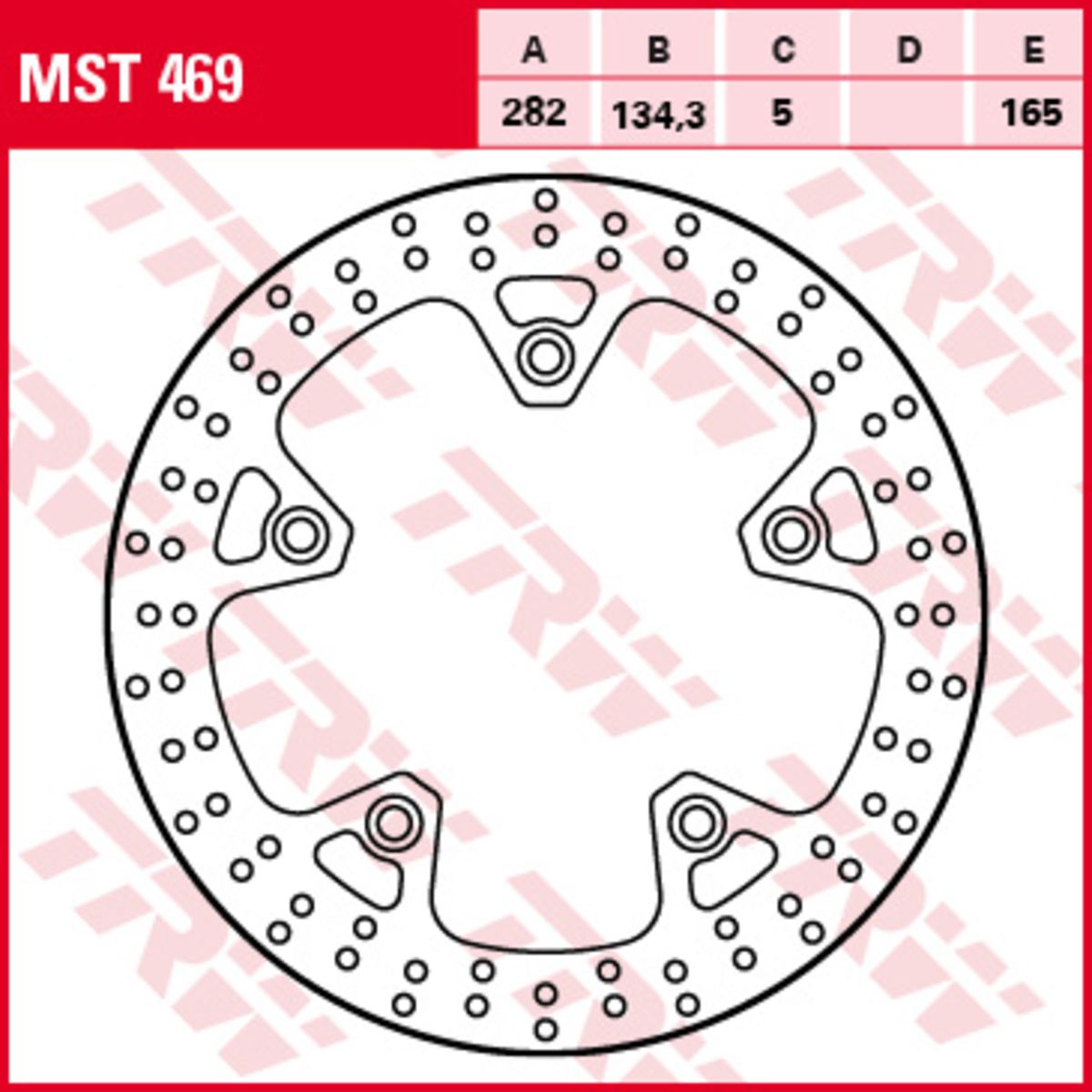 Bremsscheibe TRW MST469, 1 Stück
