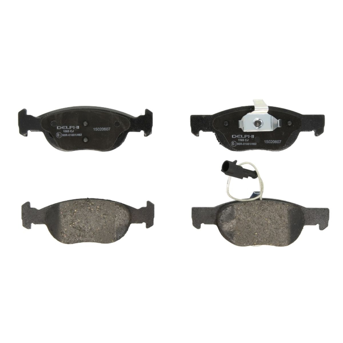 Set di pastiglie freno DELPHI LP1585, anteriore