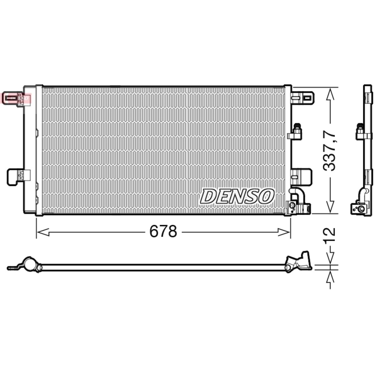 Denso Kondensator, Klimaanlage Dcn02001