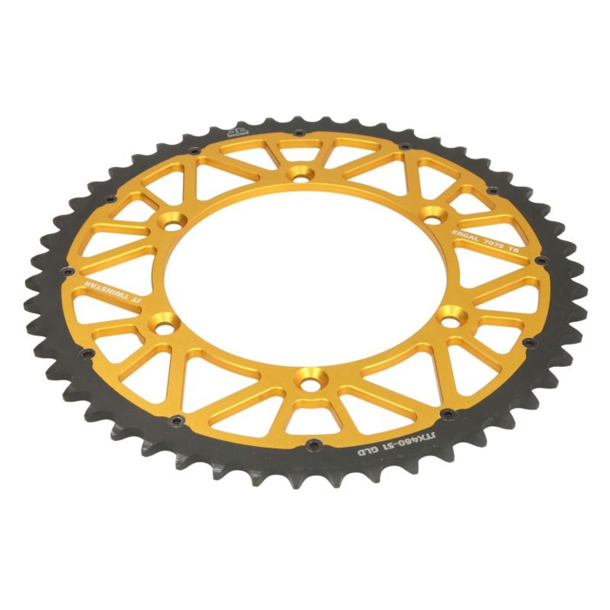 Couronne moto JT JTX460,51GLD