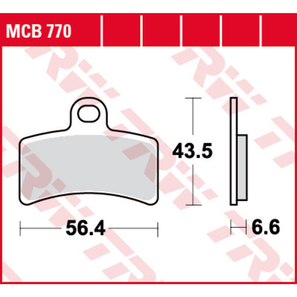 Set di pastiglie freno TRW MCB770