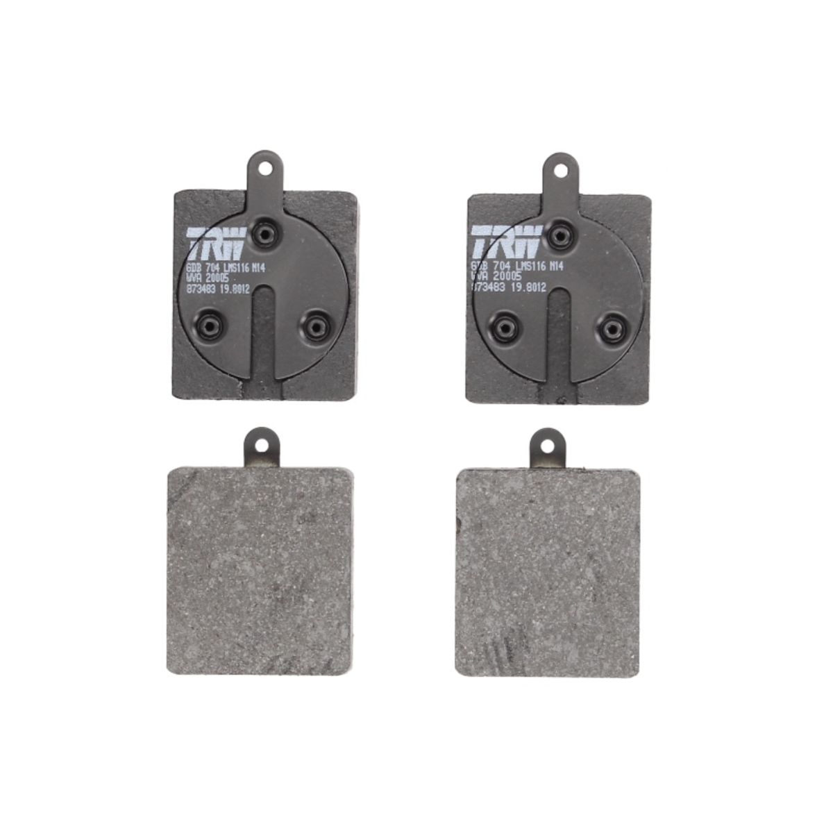 Trw Set Di Pastiglie Freno Gdb704, Anteriore