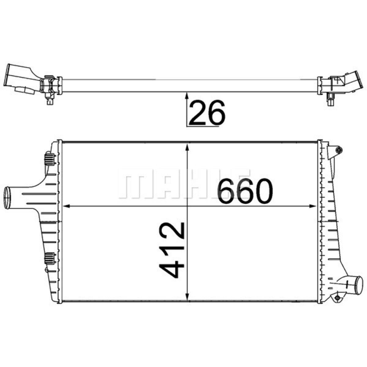Image of Intercooler, inlaatluchtRadiator