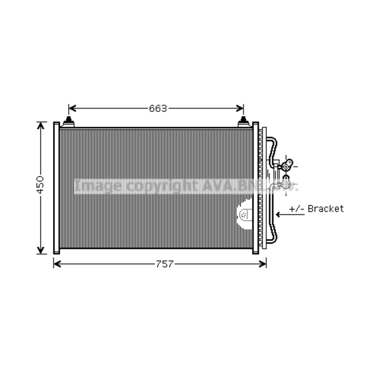 Image of Condensator, airconditioning   AVA