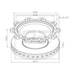 Disque de frein PETERS 046.370-00