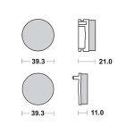 Bremsbelagsatz TRW MCB504