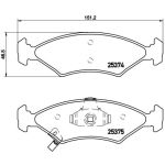 Levyjarrun jarrupalasarja BREMBO P 30 062