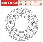 Bremsscheibe TRW MSW246RAC, 1 Stück