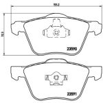 Jeu de plaquettes de frein à disque BREMBO P 86 022