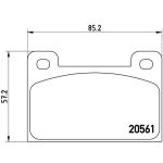 Bromsbeläggssats, skivbroms BREMBO P 85 006