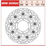 Remschijf TRW MSW283RAC, 1 Stuk