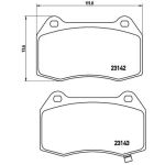 Juego de pastillas de freno, freno de disco BREMBO P 56 047