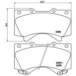 Juego de pastillas de freno PRIME LINE BREMBO P 83 107
