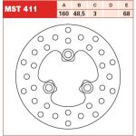 Disque de frein TRW MST411, 1 Pièce