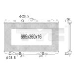 Arrefecedor do motor TYC 724-1015