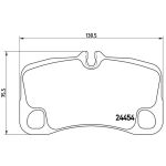 Bremsbelagsatz, Scheibenbremse BREMBO P 65 013
