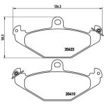 Bromsbeläggssats, skivbroms BREMBO P 59 026