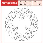 Bremsscheibe TRW MST236, 1 Stück