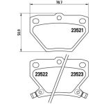 Levyjarrun jarrupalasarja BREMBO P 83 052