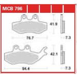 Jeu de plaquettes de frein TRW MCB796