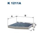 Filtre, air de l'habitacle FILTRON K 1211A