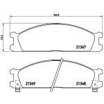 Remblokkenset, schijfrem BREMBO P 24 026