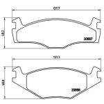 Bromsbeläggssats, skivbroms BREMBO P 85 024