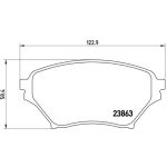 Juego de pastillas de freno PRIME LINE BREMBO P 49 029